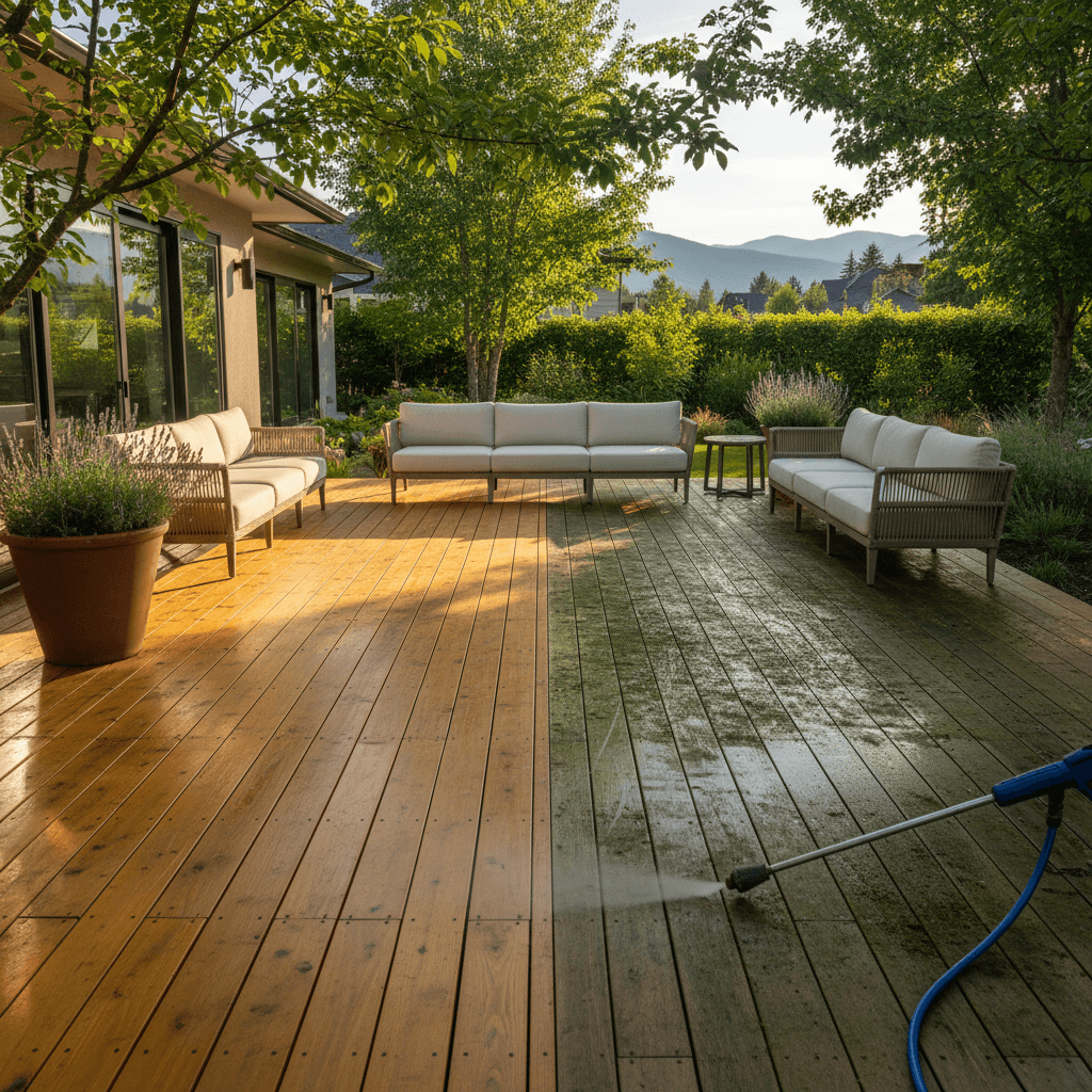 Patio and deck cleaning